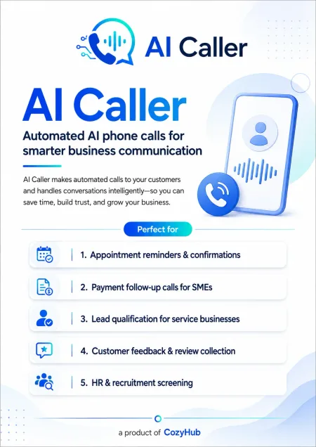 AI Caller flyer