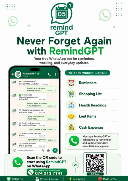 RemindGPT flyer